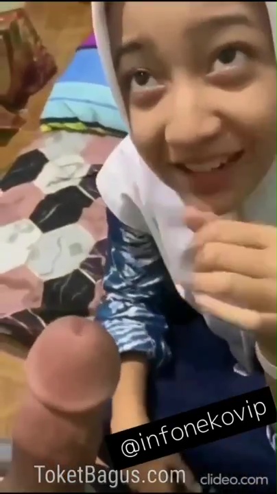 Jilbab Bocil Anak SMP Pulang Sekolah Diajarin Nyepong